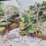 microgreens on toast