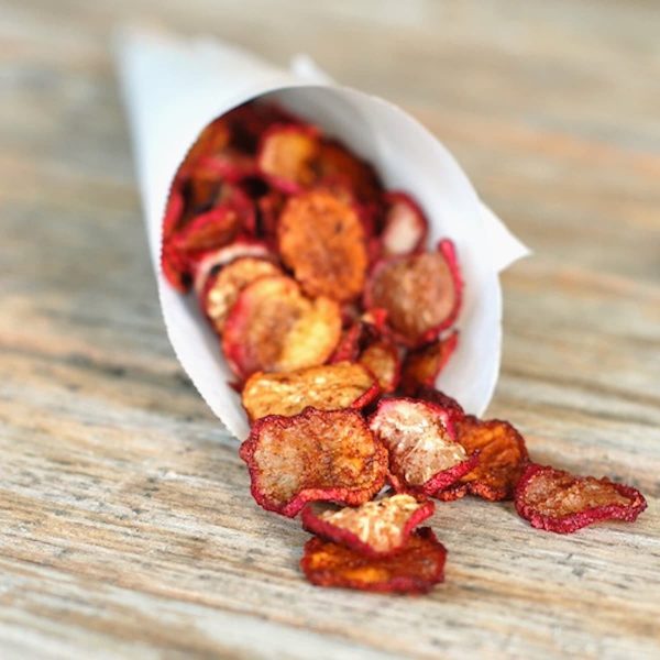 cinnamon radish chips