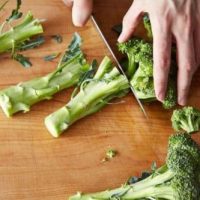 broccoli stems and leaves