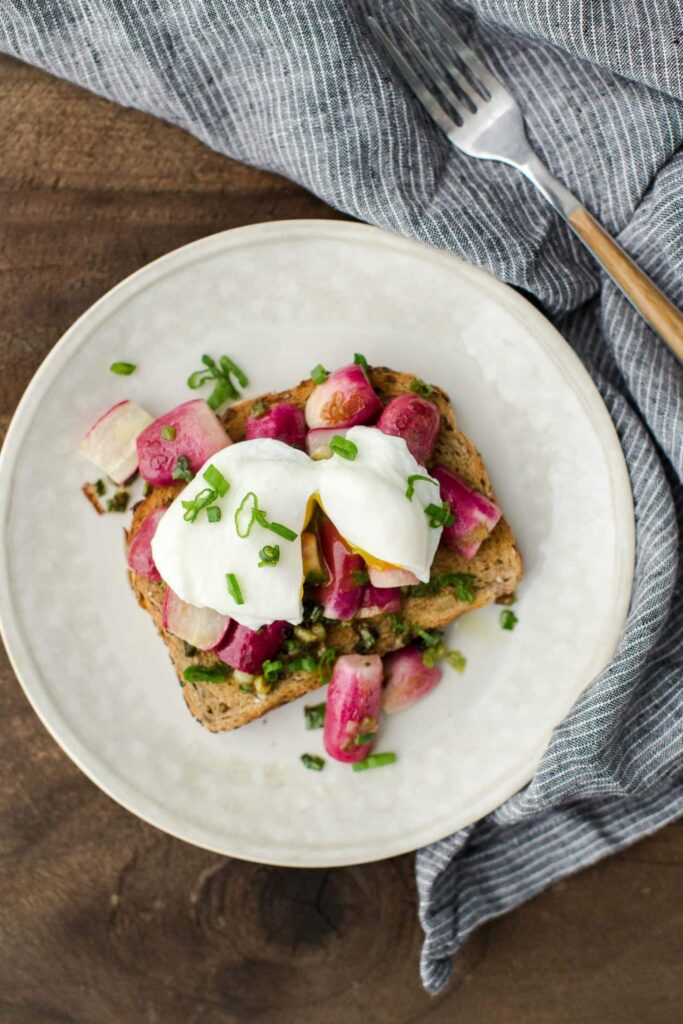 French Breakfast Radish with Eggs Your Way