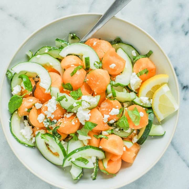 Cantaloupe Cucumber Salad