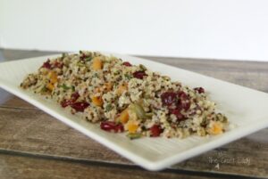 Quinoa Salad with Cranberries, Apricots and Pumpkin Seeds