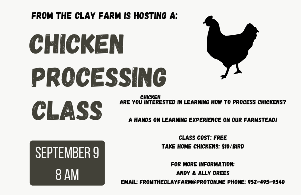 Clay Farm Chicken Processing Class