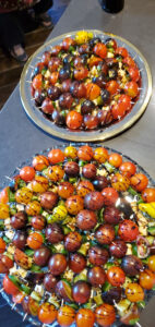 Caprese Salad with Cucumbers and Microgreens